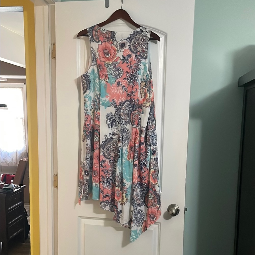 Floral Sleeveless Dress - Multicolor - Picture 3 of 3